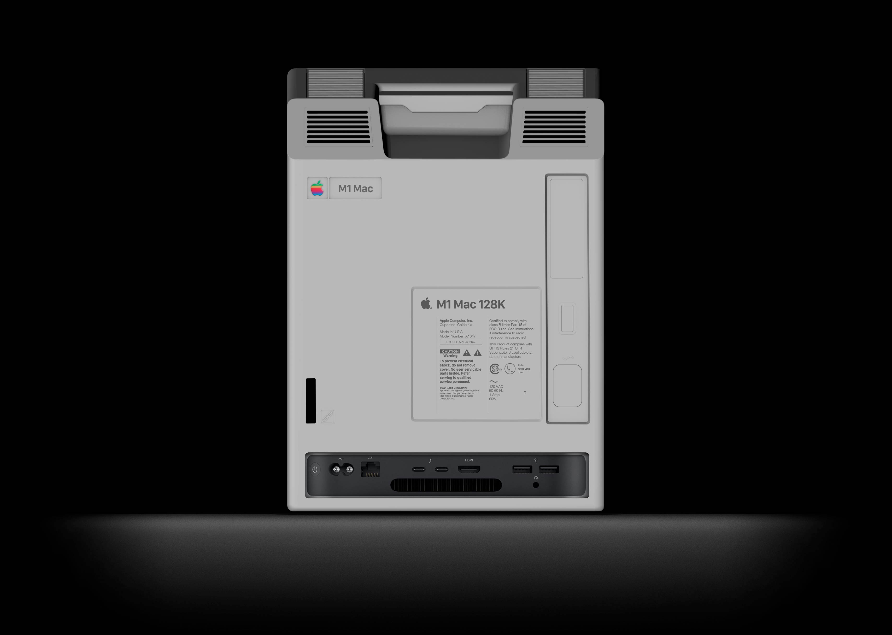 Back 3D rendering